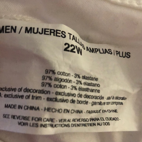 Bandolino White Mandie Shorts 22 NWT - Picture 10 of 11